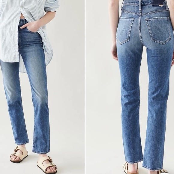 MOTHER Jeans High Waisted Rider Skimp in Cowboys Don't Cry Size 30 - Picture 2 of 12